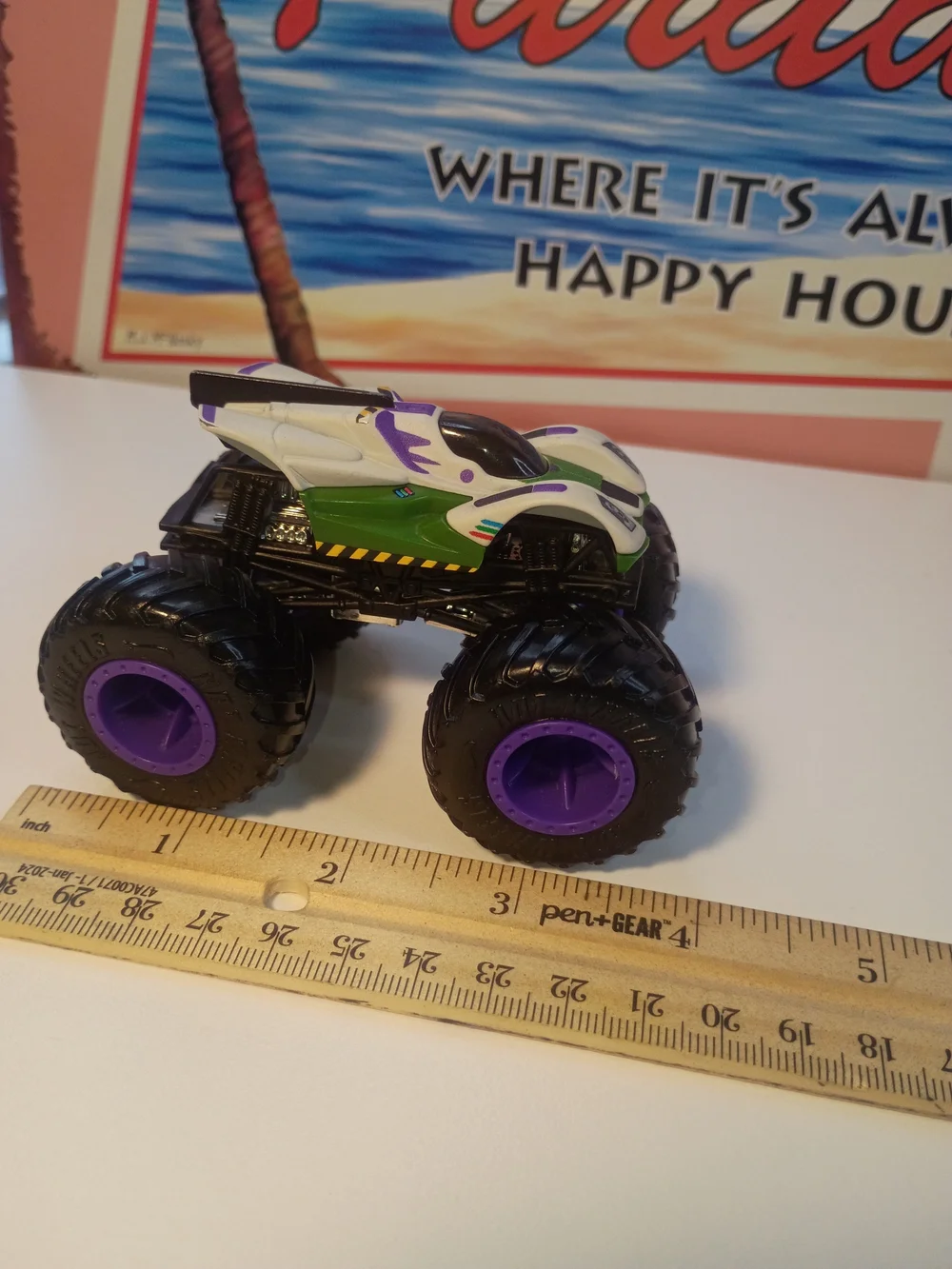 Hot Wheels Monster Truck Buzz Lightyear 1/64 Scale Monster Truck Loose